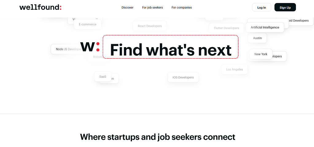 WellFound (Formerly AngelList Talent)