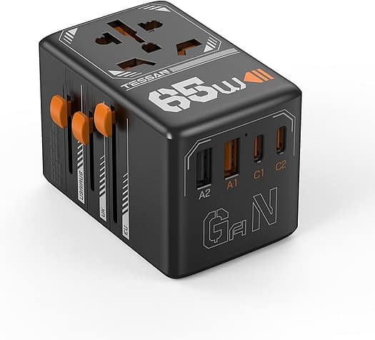 Tessan GaN Universal Travel Adapter 65W