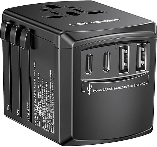 Lencent Universal Travel Power Adapter